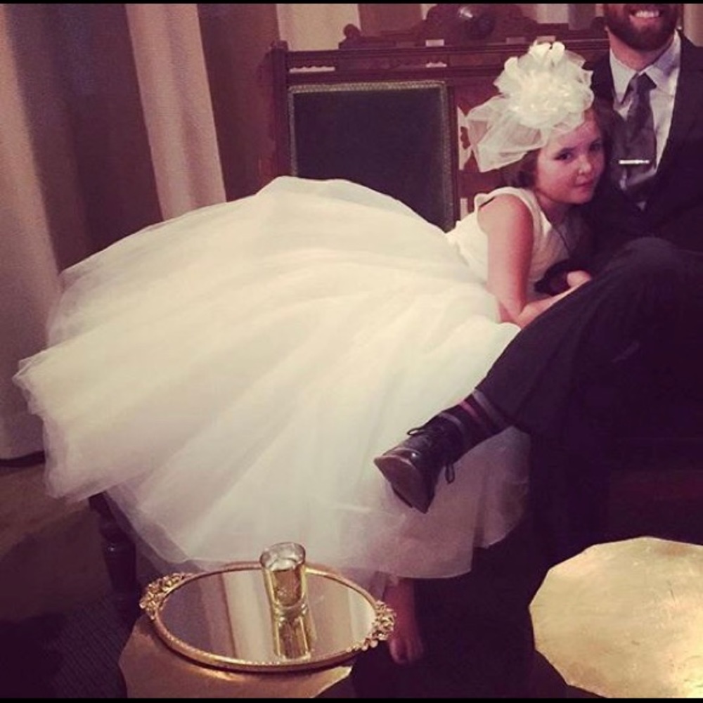 Size 7 girls flower girl dress